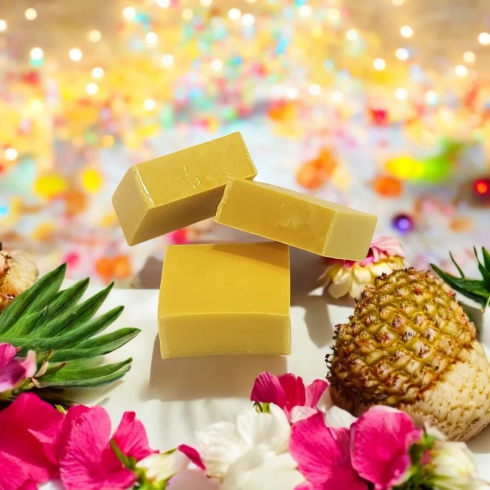 Pineapple Hibiscus GOAT MILK SOAP 1 Bar_7